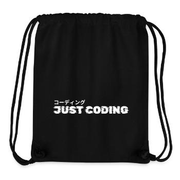 LUZILLION CODER COUTURE, JUST CODING - Stanley/Stella recycelter Gym Bag - Schwarz - Vorne