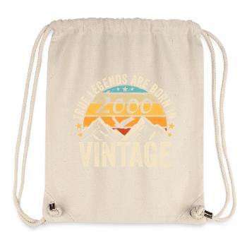 Vintage 2000 Vintage 2000 Birthday Gift - Stanley/Stella Recycled Gym Bag - natural - Front