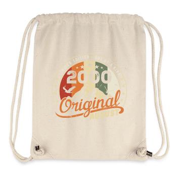 August 2000 Birthday Gift August 2000 Retro 2000 - Stanley/Stella Recycled Gym Bag - natural - Front