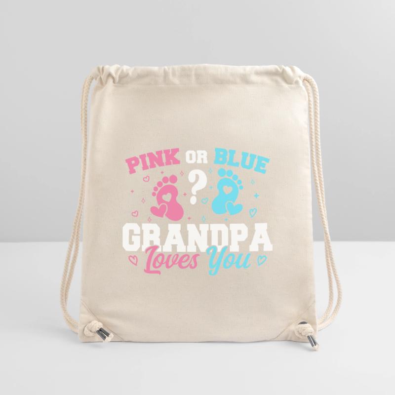 Rosa oder blauer Opa liebt dich - Opa Stanley/Stella recycelter Gym Bag