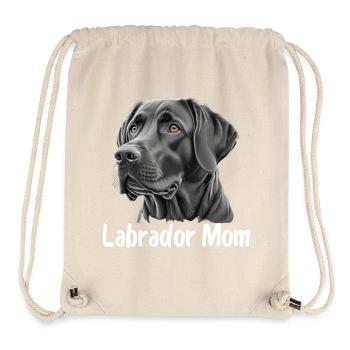 Maman du Labrador - Sac à cordon recyclé Stanley/Stella - blanc naturel - Devant