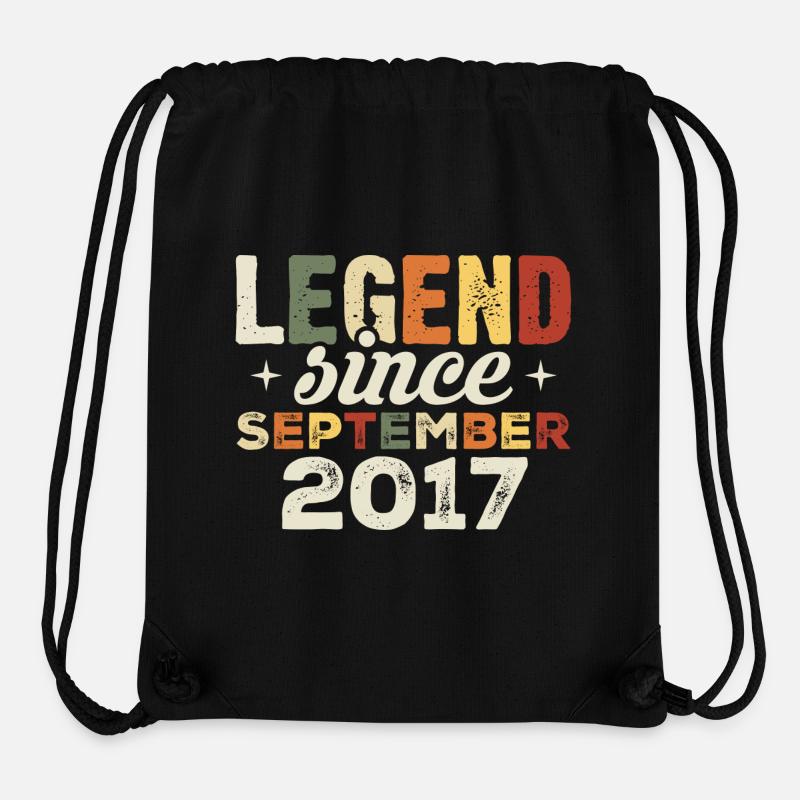 Legendary since September 2017 Birthday September - Stanley/Stella Recycled Gym Bag - black