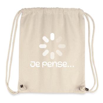 Grafisches Wort, denke ich - lustig - Stanley/Stella recycelter Gym Bag - Naturweiß - Vorne