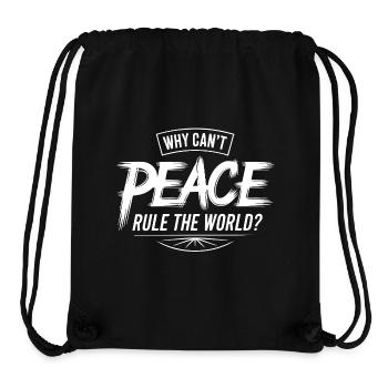 Liebe ist alles Friedensbotschaft für Herzmenschen - Stanley/Stella recycelter Gym Bag - Schwarz - Vorne