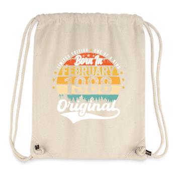 Born in February 1988 - birthday present - Stanley/Stella Recycled Gym Bag - natural - Front