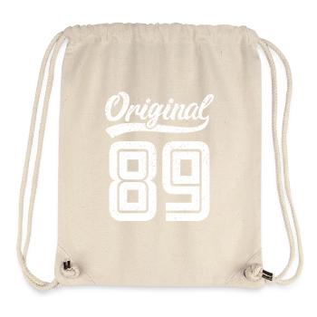 1989 Original 89 Né en 1989 - Sac à cordon recyclé Stanley/Stella - blanc naturel - Devant