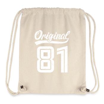 1981 Original 81 Né en 1981 - Sac à cordon recyclé Stanley/Stella - blanc naturel - Devant