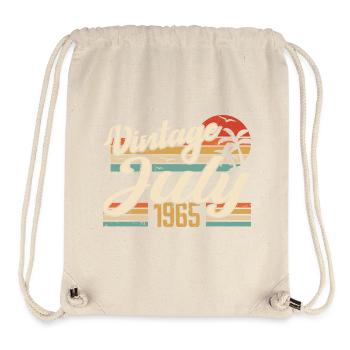July 1965 Gift, 59th Anniversary July 1965 - Stanley/Stella Recycled Gym Bag - natural - Front