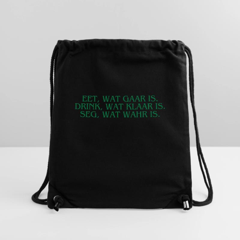 Plattdeutsch Ostfriesland "Eet, wat gaar is." Stanley/Stella recycelter Gym Bag