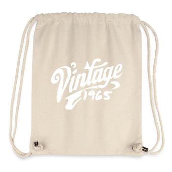 Vintage 1965 Year 1965 Birthday 1965 Retro - Stanley/Stella Recycled Gym Bag - natural - Front