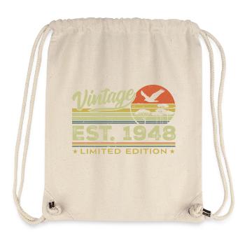 Vintage 1948 Awesome Since 1948 Gift 1948 Retro - Stanley/Stella Recycled Gym Bag - natural - Front
