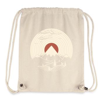 MTN LP Vinyle Mountain Graphique - Sac à cordon recyclé Stanley/Stella - blanc naturel - Devant
