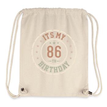 Es ist mein 86. Geburtstag 86 Jahre altes Geschenk - Stanley/Stella recycelter Gym Bag - Naturweiß - Vorne
