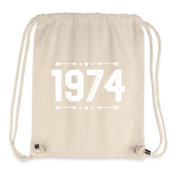 Millésime 1974 Cru 51ème anniversaire 1974 - Sac à cordon recyclé Stanley/Stella - blanc naturel - Devant