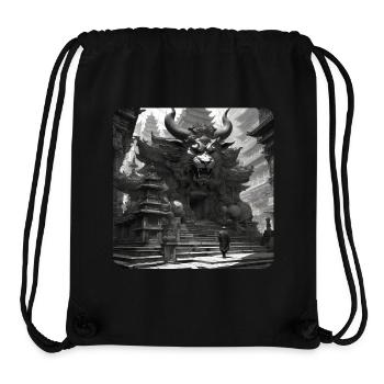 Dämon Monster Ungeheuer Portal - Stanley/Stella recycelter Gym Bag - Schwarz - Vorne