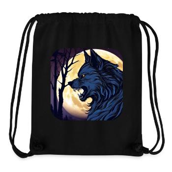 Horror werewolf with full moon - Stanley/Stella Recycled Gym Bag - black - Front