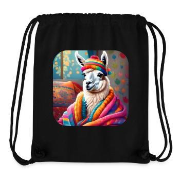 Lama d’hiver cool et confortable - Sac à cordon recyclé Stanley/Stella - noir - Devant