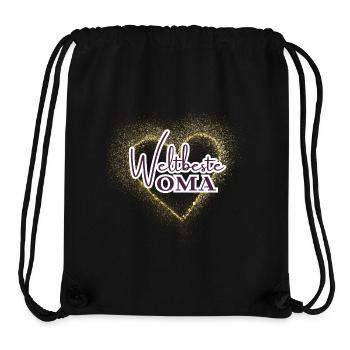 Weltbeste Oma Herz - Stanley/Stella recycelter Gym Bag - Schwarz - Vorne