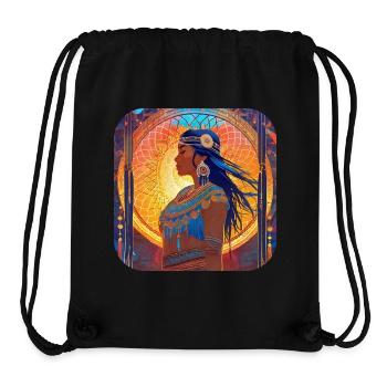 Mystische Fantasy Schamanin Zauberin - Stanley/Stella recycelter Gym Bag - Schwarz - Vorne