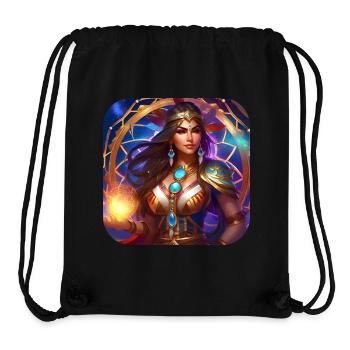Mystische Fantasy Schamanin Zauberin - Stanley/Stella recycelter Gym Bag - Schwarz - Vorne