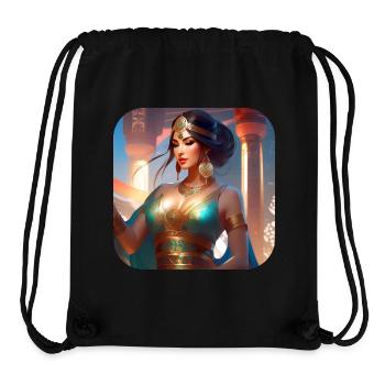 Mystical Oriental Princess - Stanley/Stella Recycled Gym Bag - black - Front