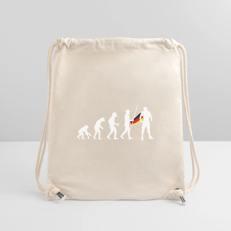 Deutscher Evolution Superheld Hero Deutsche Flagge Stanley/Stella recycelter Gym Bag