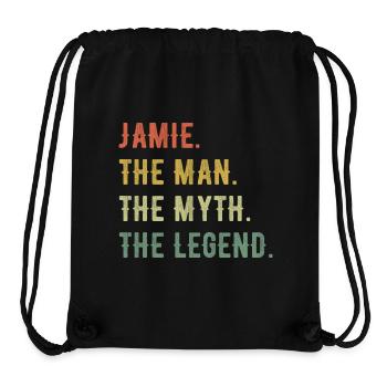 James Jamie Vorname Kurzform Man Myth Legend - Stanley/Stella recycelter Gym Bag - Schwarz - Vorne