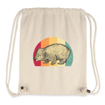 Wombat Australia Fan Travel Vintage Retro - Stanley/Stella Recycled Gym Bag - natural - Front