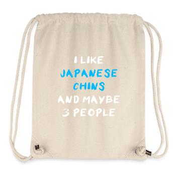 Japanese Chin - Stanley/Stella recycelter Gym Bag - Naturweiß - Vorne