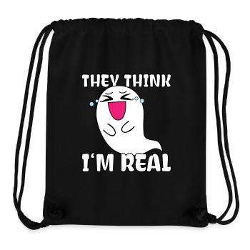 Süßes Gespenst Lustiger Spruch Halloween Comic - Stanley/Stella recycelter Gym Bag - Schwarz - Vorne