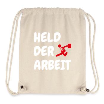 Héros du travail Travailleur Bosseur Collègue - Sac à cordon recyclé Stanley/Stella - blanc naturel - Devant