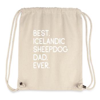 Icelandic Sheepdog Islandhund - Stanley/Stella recycelter Gym Bag - Naturweiß - Vorne