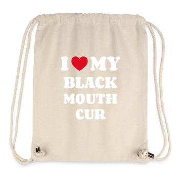 I Love My Black Mouth Cur - Stanley/Stella Recycled Gym Bag - natural - Front