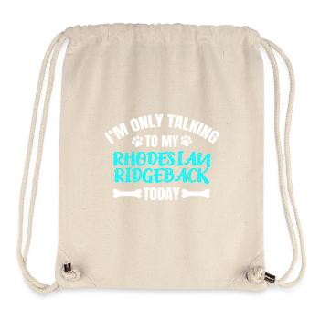 Rhodésian Ridgeback - Sac à cordon recyclé Stanley/Stella - blanc naturel - Devant