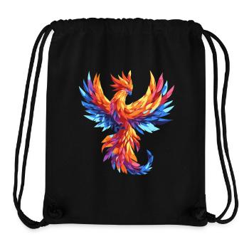 Phénix phénix fantaisie oiseau magique - Sac à cordon recyclé Stanley/Stella - noir - Devant