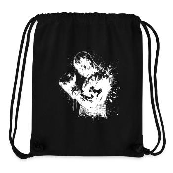 boxing martial arts boxer boxing fight knock out - Stanley/Stella Recycled Gym Bag - black - Front