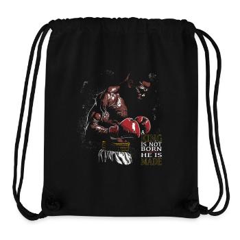 Boxing king is not born he is made fight motivation - Stanley/Stella Recycled Gym Bag - black - Front