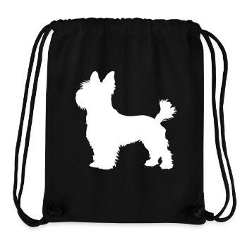 yorkshire hund terrier weiss - Stanley/Stella recycelter Gym Bag - Schwarz - Vorne