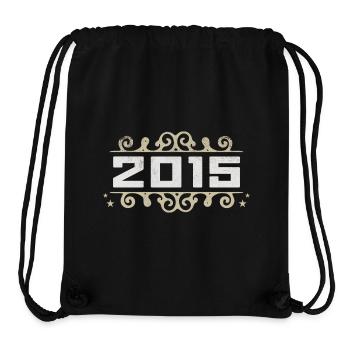 Jahrgang 2015 Retro Geburtstag 2015 Vintage 2015 - Stanley/Stella recycelter Gym Bag - Schwarz - Vorne