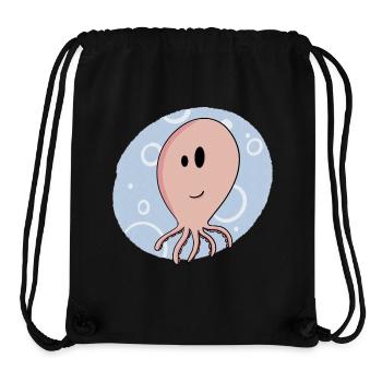 Meer / Sommer / Krake / Oktopus / Tintenfisch - Stanley/Stella recycelter Gym Bag - Schwarz - Vorne