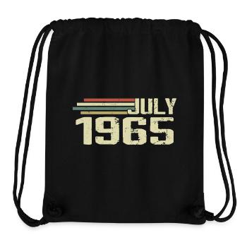 Birthday July 1965 Year 1965 July Year 1965 - Stanley/Stella Recycled Gym Bag - black - Front