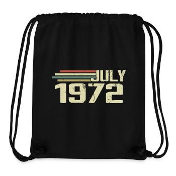 Birthday July 1972 Year 1972 July Year 1972 - Stanley/Stella Recycled Gym Bag - black - Front