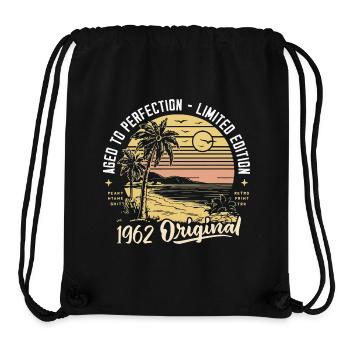 Original 1962 Vintage Birthday Gift 62 Years - Stanley/Stella Recycled Gym Bag - black - Front
