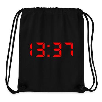 13:37 Leet Geschenk für Nerds und Geeks - Stanley/Stella recycelter Gym Bag - Schwarz - Vorne