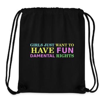 Girls Just Want To Have Fundamental Rights - Stanley/Stella Recycled Gym Bag - black - Front