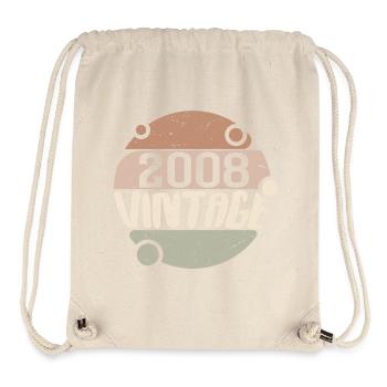 Jahrgang 2008 Retro Geschenke 2008 Jahrgang 2008 - Stanley/Stella recycelter Gym Bag - Naturweiß - Vorne
