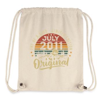 Juillet 2011 Original 2011 Juillet 2011 Cadeau - Sac à cordon recyclé Stanley/Stella - blanc naturel - Devant