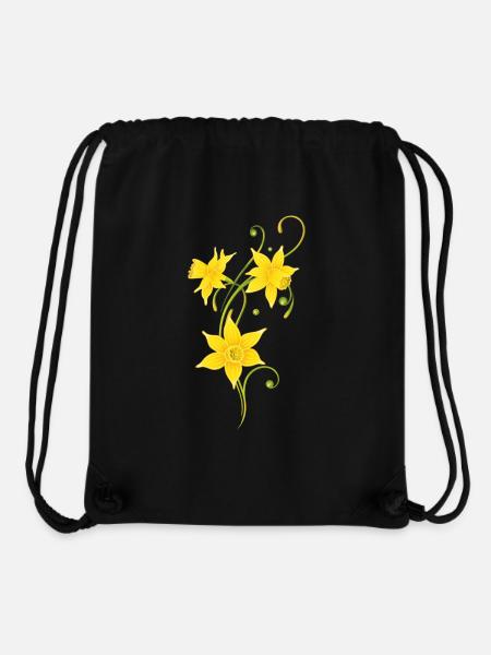 Narzisse Osterglocken Ostern - Stanley/Stella recycelter Gym Bag - Schwarz