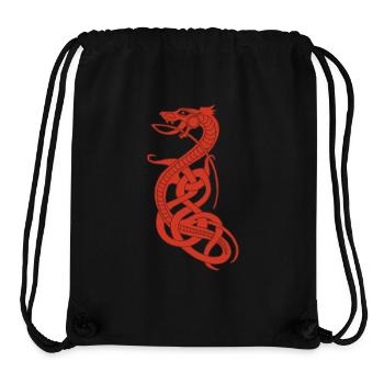 Infinite red snake - Stanley/Stella Recycled Gym Bag - black - Front