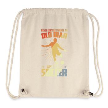 Fußball Opa - Stanley/Stella recycelter Gym Bag - Naturweiß - Vorne